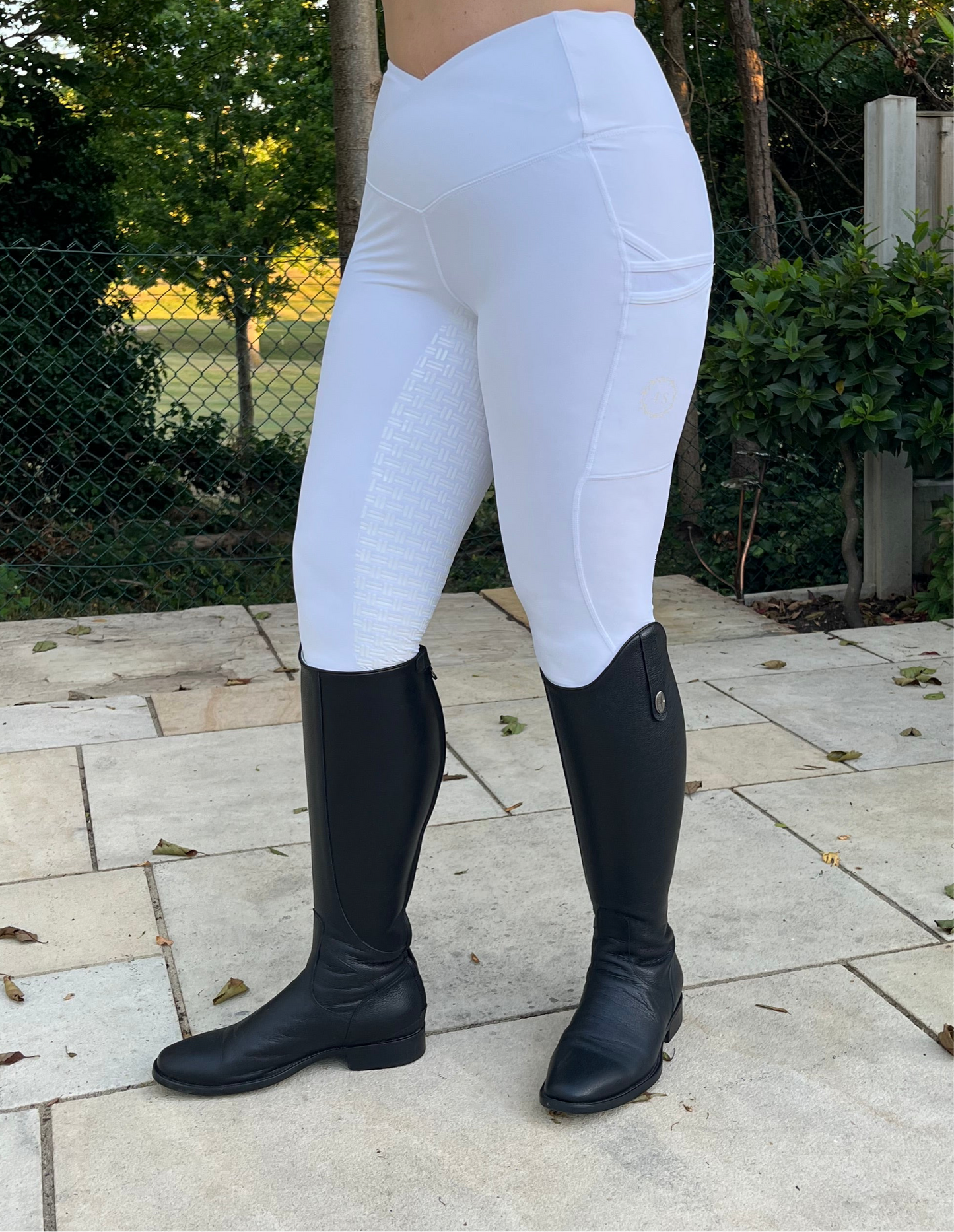 Adults White Competition Leggings