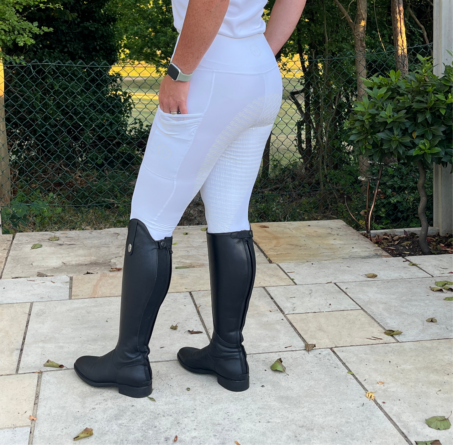 Adults White Competition Leggings
