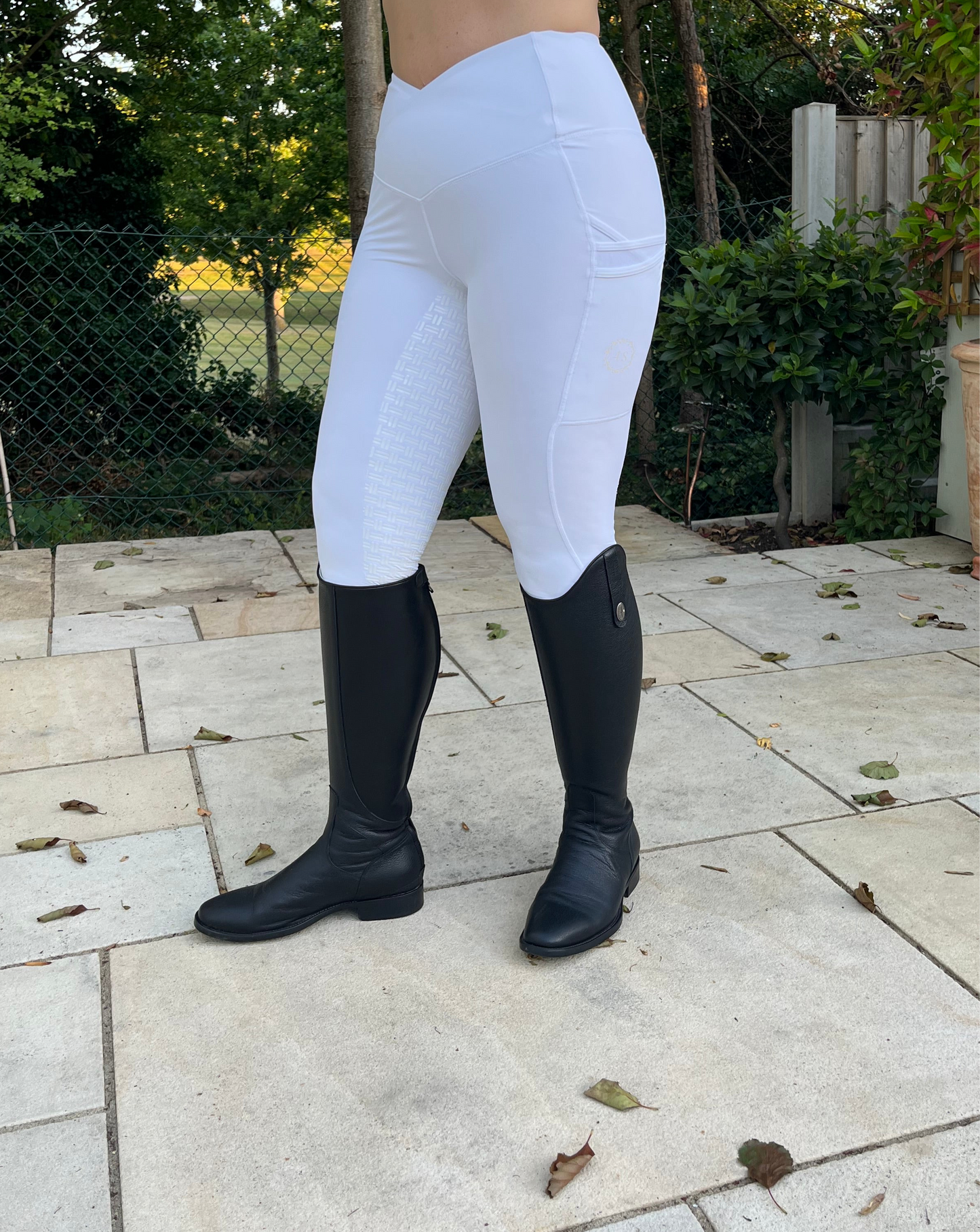 Adults White Competition Leggings