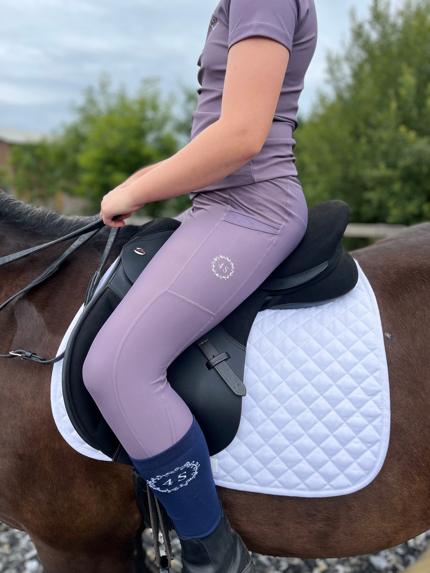 Childrens English Lavender Leggings