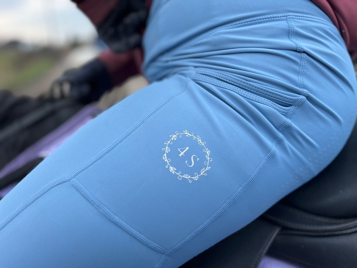 Childrens Sky Blue Leggings