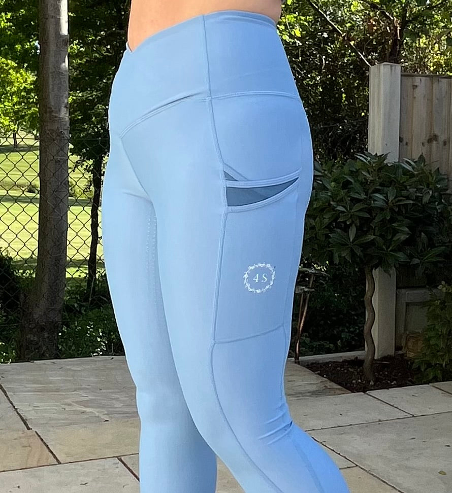 Adults Sky Blue Leggings